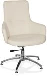hjh OFFICE 670580 Lounge-Sessel Shake 300 Kunstleder Wei&szlig; moderner Sessel,