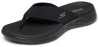 Skechers Damen On-the-go 600 Sunny Slides, Black Textile, 36 EU