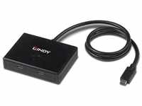 LINDY Zwei-Wege-Switch USB 3.2 Gen 1 Typ C, 2 Ports, 43329