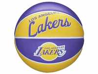 Wilson Mini-Basketball TEAM RETRO, LOS ANGELES LAKERS, Outdoor, Gummi, Größe:...