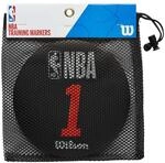 Wilson Basketball Trainings-Marker NBA DRV Training Markers, Kunststoff, Schwarz, 5