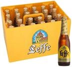 Leffe Blonde Flaschenbier, Mehrweg im Kasten, Blondes Abteibier Bier aus Belgien, 24