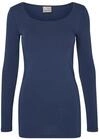 VERO MODA Damen Vmmaxi My Soft Long U-neck Noos' Langarmshirt, Blau (Black...