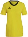 adidas Damen Entrada 22 Jersey, Team Yellow/Black, S