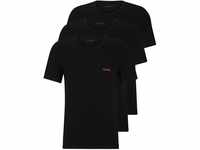 HUGO Herren T-Shirt RN Triplet P Dreier-Pack T-Shirts aus Baumwolle mit Logos...