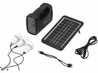 Technaxx tragbares Solar Powerstation Set TX-199 mit 3W Solarpanel, 3x LED...