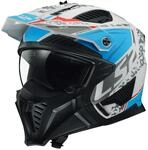 LS2, Jet/Modularhelme Motorrad Drifter DEVOR Matt White Blue, XS