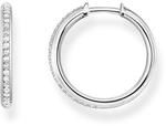THOMAS SABO Creolen wei&szlig;e Steine Pav&eacute; silber 925 Sterlingsilber