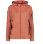 CMP Damen Knitted Hoodie Jacke, Campari-Lighter, 38