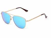 HAWKERS Unisex Lax Karat Clear Sonnenbrille, Turquoise-Blue Polarized · Gold,