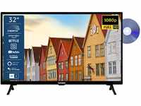 TELEFUNKEN XF32SN550SD 32 Zoll Fernseher/Smart TV (Full HD, HDR, Triple-Tuner,