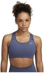 Nike Damen Df Swsh Nonpded Bra T-Shirt, Diffused Blue/White, XS