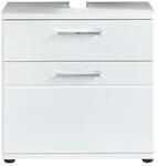 trendteam smart living - Monte - Waschbeckenunterschrank - Wei&szlig; Hochglanz -