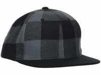 Flexfit Unisex 6089RC-Checked Flanell Snapback Kappe, blk/cha, one Size