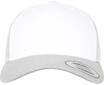 Flexfit Unisex Retro Trucker Colored Front Kappe, silver/white/silver,