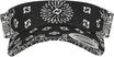 Flexfit Visor Bandana Print,Black one Size