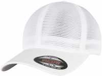 Flexfit Unisex 360-FLEXFIT 360 OMNIMESH Cap Baseballkappe, White, L/XL