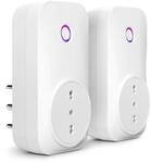 Meross Italienische Smart-Steckdose, Energie&uuml;berwachung, WLAN-Steckdose (Typ L) 16 A