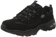 Skechers Damen D'lites Biggest Fan Sneaker, Schwarz, 35 EU