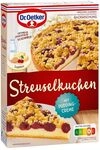 Dr. Oetker Streusel Kuchen, 512 g, Backmischung f&uuml;r Streuselkuchen mit Kirschen &