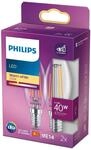 Philips LED classic Lampe E14, Kerzenform, 40 W, warmwei&szlig; (2700), 470 Lumen,...