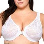 Gro&szlig;e Gr&ouml;&szlig;en Plusgr&ouml;&szlig;e WonderWire-Vorderverschluss-BH mit Stretch, Spitze und