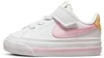 Nike Jungen Nike Court Legacy Sneaker, White Pink Foam Sesame Honeydew, 25 EU