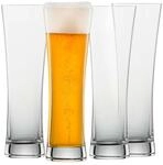 SCHOTT ZWIESEL Weizenbierglas Beer Basic 0,3 l (4er-Set), geradlinige Weizengl&auml;ser