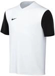 Nike Unisex Kinder Y Nk Df Tiempo Prem Ii JSY T-Shirt, White/Black/Black, L EU