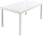 Rechteckiger Gartentisch, Polypropylen, Lattenrost, Made in Italy, 138 x 78 x...