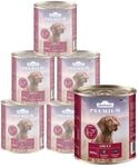 Dehner Premium Hundefutter Adult, Rind, 6 x 800 g (4800 g)
