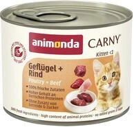 animonda Carny Katzen Nassfutter Kitten Gefl&uuml;gel + Rind (12 x 200g), Kitten