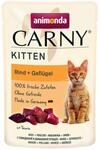 animonda Carny Kitten Katzenfutter Premium Pouch nass Pouch Rind + Gefl&uuml;gel (12 x