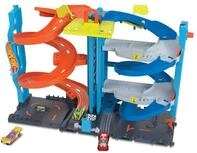 Hot Wheels City Trackset mit 1 Hot Wheels Auto, 2-in-1-Rennturm, von Einzelbahn...