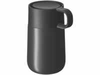 WMF Impulse Travel Mug, Thermobecher Edelstahl 0,3l, Automatikverschluss,