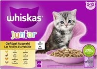 WHISKAS Junior Nassfutter Portionsbeutel Multipack, Gefl&uuml;gelauswahl in Gelee,...