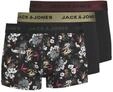 JACK & JONES Herren Jacflower Micro Fiber 3 Pack Boxershorts, Schwarz, XL EU