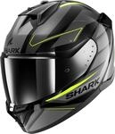 Shark, Integraler Motorradhelm D-SKWAL 3 SIZLER Black / Grey / Yellow Kay, XXL