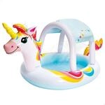 Intex Einhorn-Spr&uuml;hpool, aufgeblasene Gr&ouml;&szlig;e: 254 cm x 132 cm x 109 cm (58435NP)