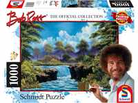 Schmidt Spiele 57538 Bob Ross, Wasserfall auf der Lichtung, 1000 Teile Puzzle,...