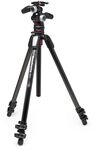 Manfrotto 3-Segment Stativ Kit mit 3-Wege-Neiger aus Aluminium, Fotostativ mit Move