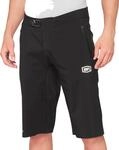100% MTB WEAR Unisex Hydromatic, Schwarz-36, Schwarze Shorts, 36