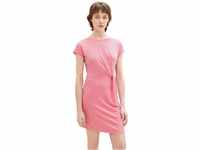 TOM TAILOR Denim Damen 1036600 Jerseykleid mit Knotendetail, 31685-Fresh Pink, L