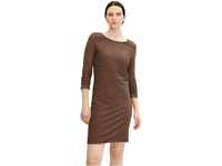 TOM TAILOR Denim Damen Kleid mit Streifen 1033612, 30606 - Grey Amber Structure