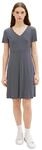 TOM TAILOR Damen Jersey Kleid mit Muster