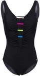 Fashy Damen Badeanzug, Mehrfarbig Gemustert, 46E, 2288 01