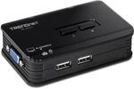 TRENDnet, TK-207K, 2-Port-USB-KVM-Switch, Steuerung von zwei Computern mit...