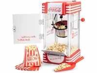 Salco Coca-Cola Popcornmaschine, Popcorn Maker SNP-27CC, Rot, Retro-Design,