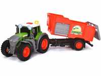Dickie Toys - Fendt Traktor mit Anhänger (26 cm) - Traktor-Spielzeug für...