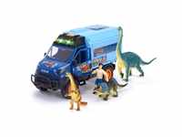 Dickie Toys - Dinosaurier World Lab - Spielzeugauto Iveco Daily 4x4 (26 cm) mit